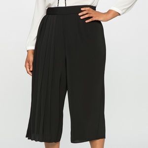 NWT Eloquii Black Pleated Cropped Pants Sz 16